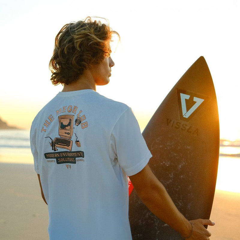 Camiseta Especial Vissla Mega Lab II Off White