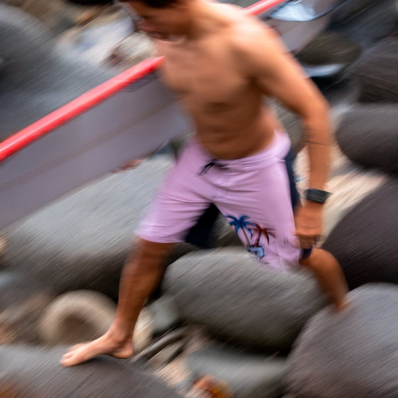 Boardshort Vissla 18,5'' Tropic Terror Rosa