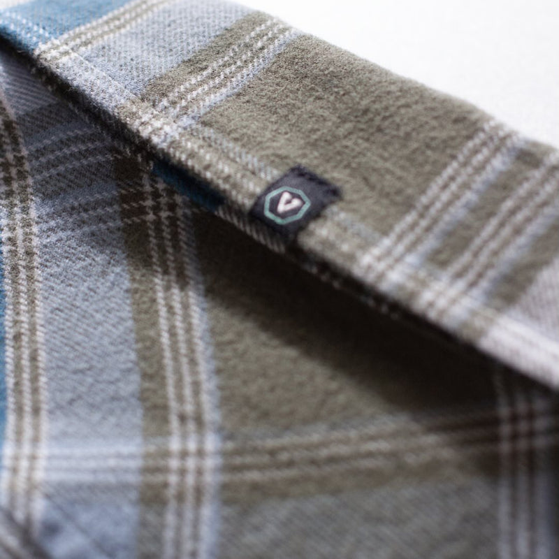 Camisa Flanela Vissla Central Coast Eco Verde