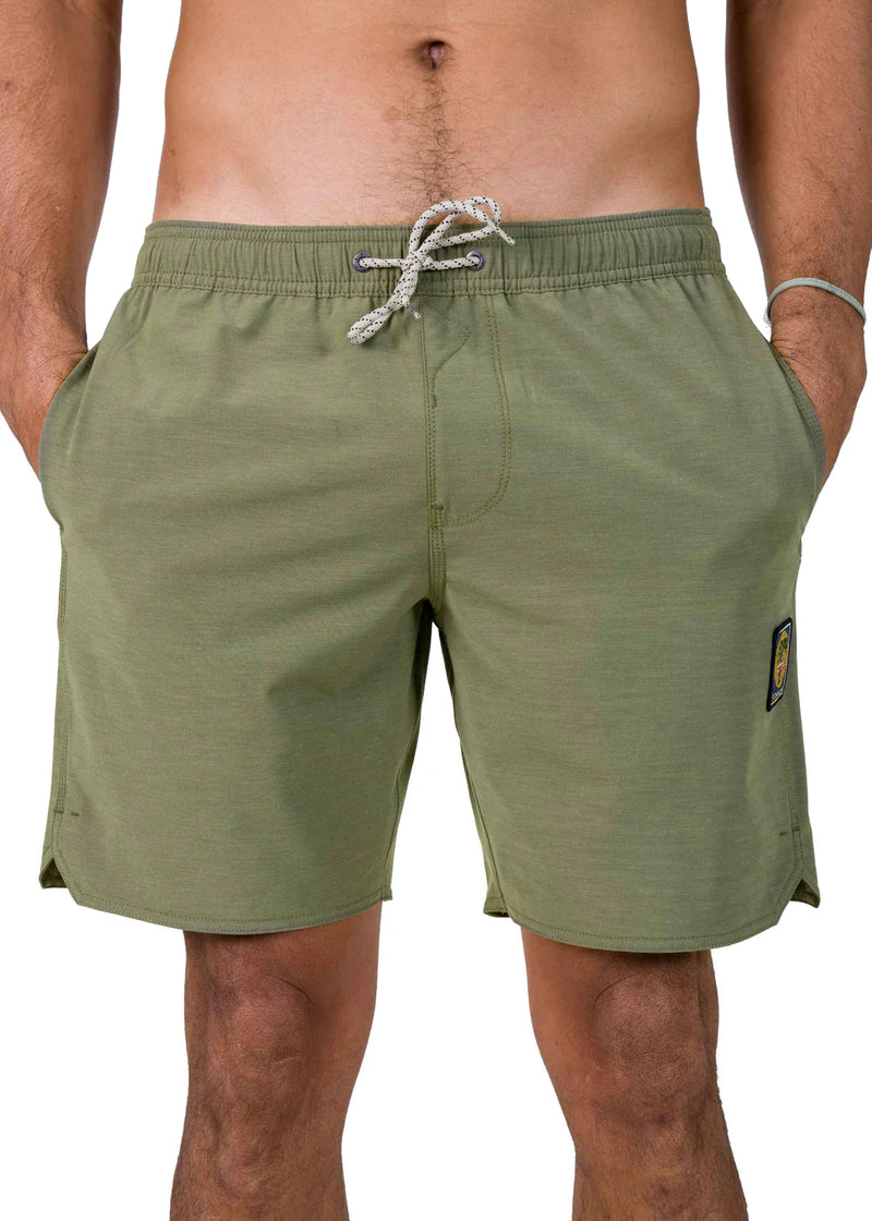 Shorts Vissla 17,5" Solid Sets Verde