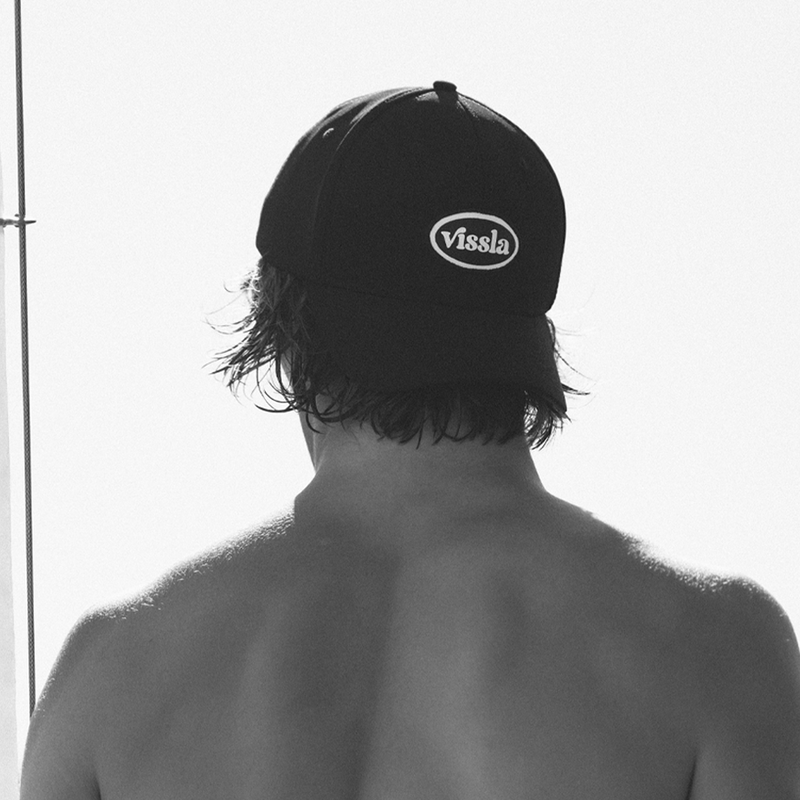 Boné Aba Curva Preto Vissla Solid Sets