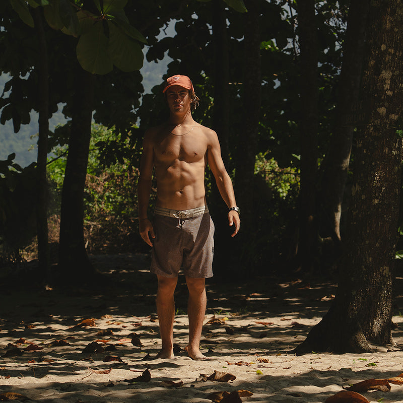 Boardshort Vissla 17,5" Superbloom Lilás