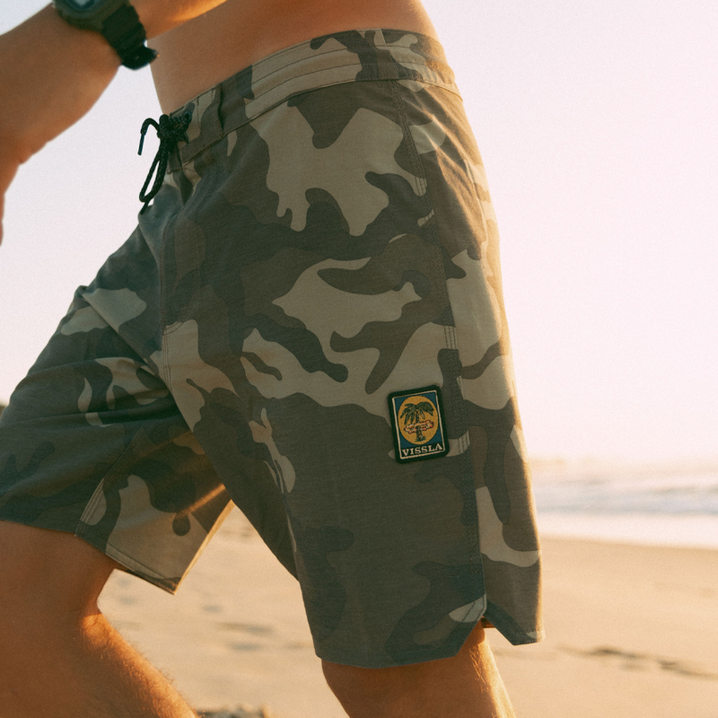 Boardshort Vissla 18,5" Solid Sets Verde