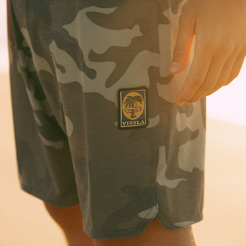 Boardshort Vissla 18,5" Solid Sets Verde