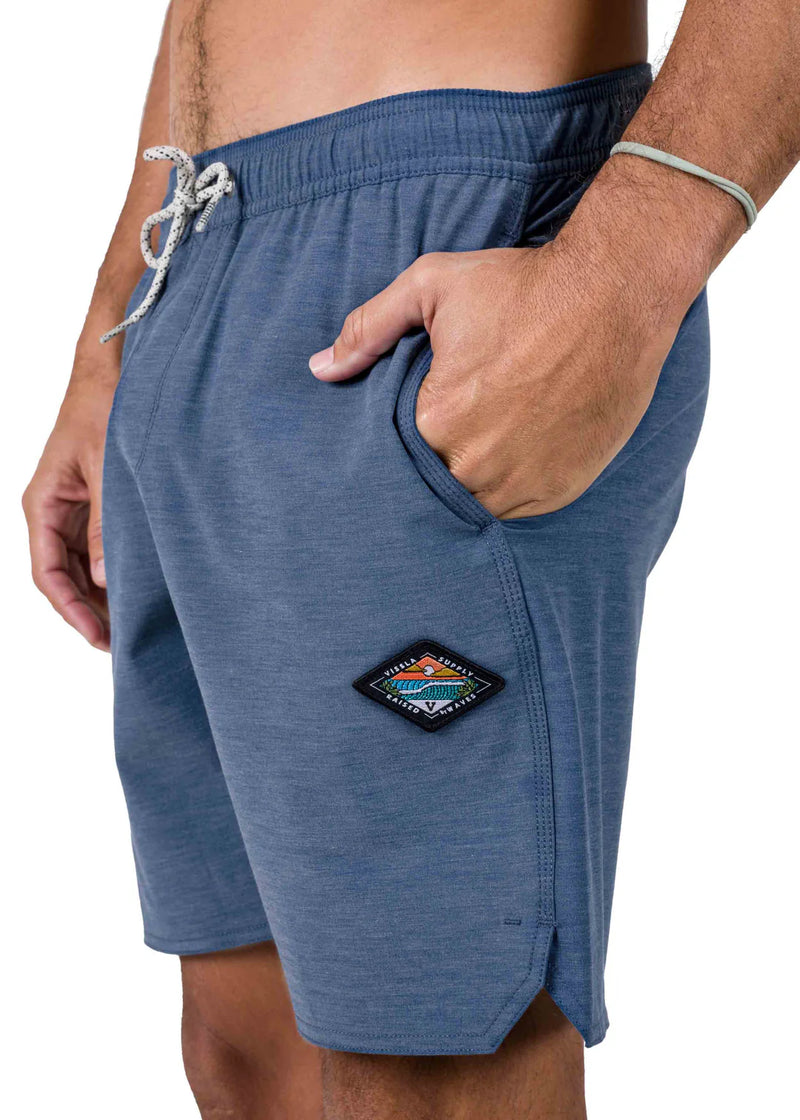 Shorts Vissla 17,5" Solid Sets Azul