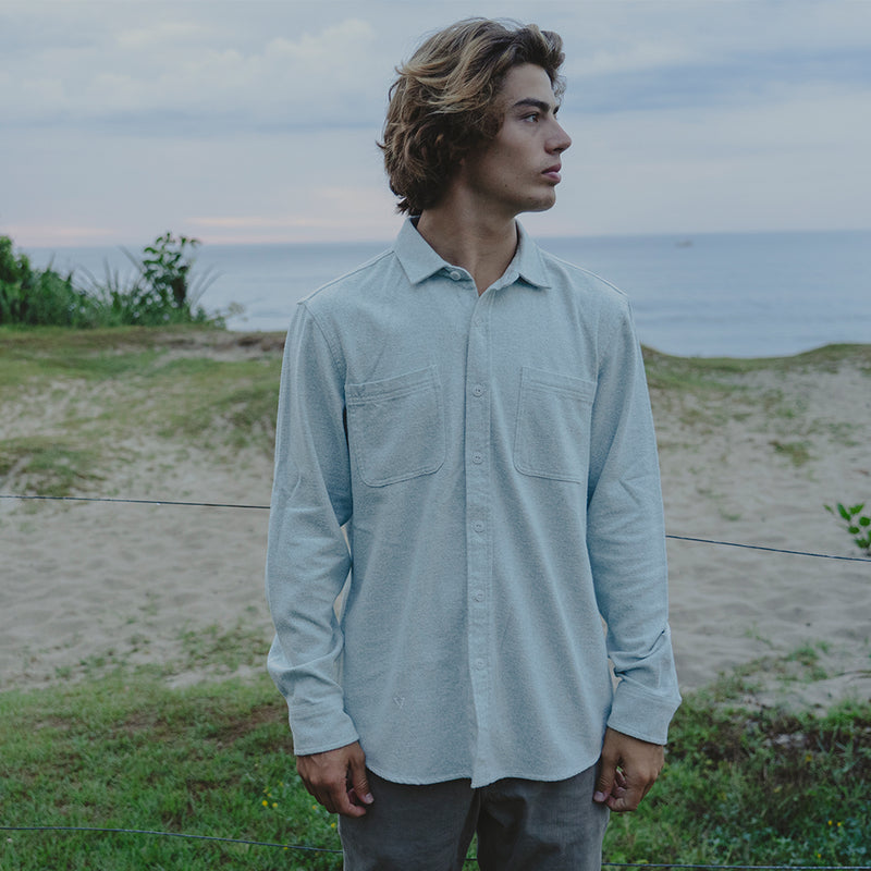Camisa Flanela Vissla Shaper Eco Azul