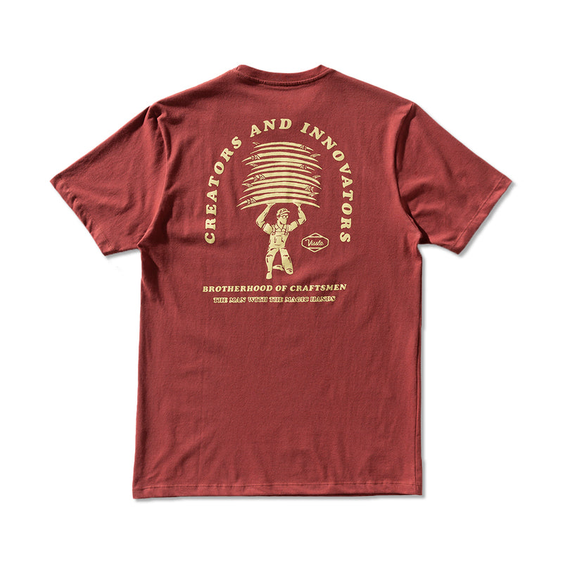 Camiseta Vissla Magic Hands Vermelho