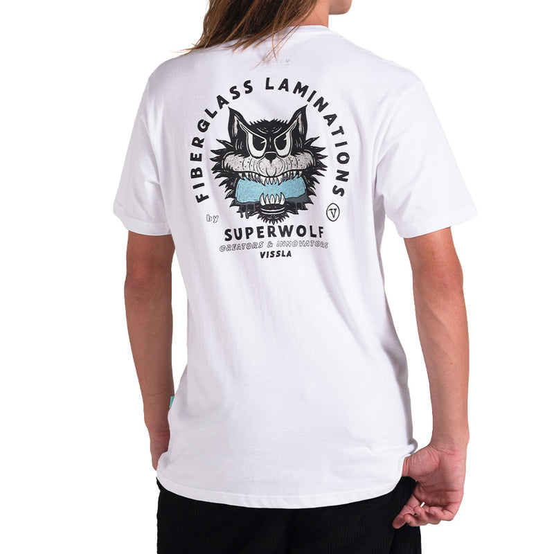 Camiseta Vissla Superwolf Branco
