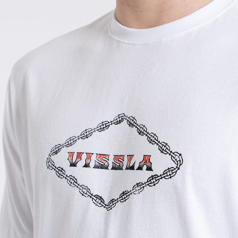 Camiseta Manga Curta Branca Vissla Tube Hounds