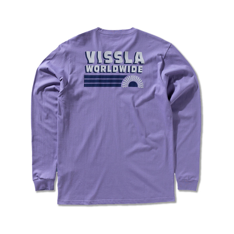 Camiseta Manga Longa Vissla Speed Wobble Lilás