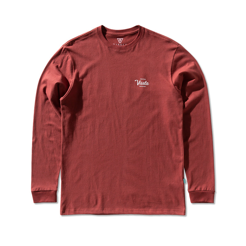 Camiseta Manga Longa Vissla Creators Vermelho