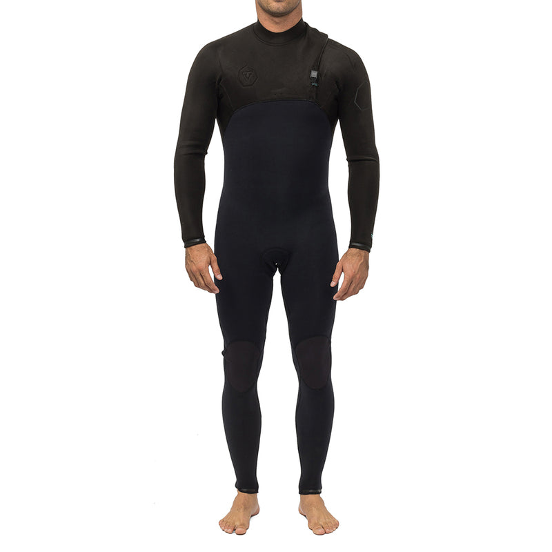 Long John Vissla High Seas II 3-2 Full Chest Zip Preto