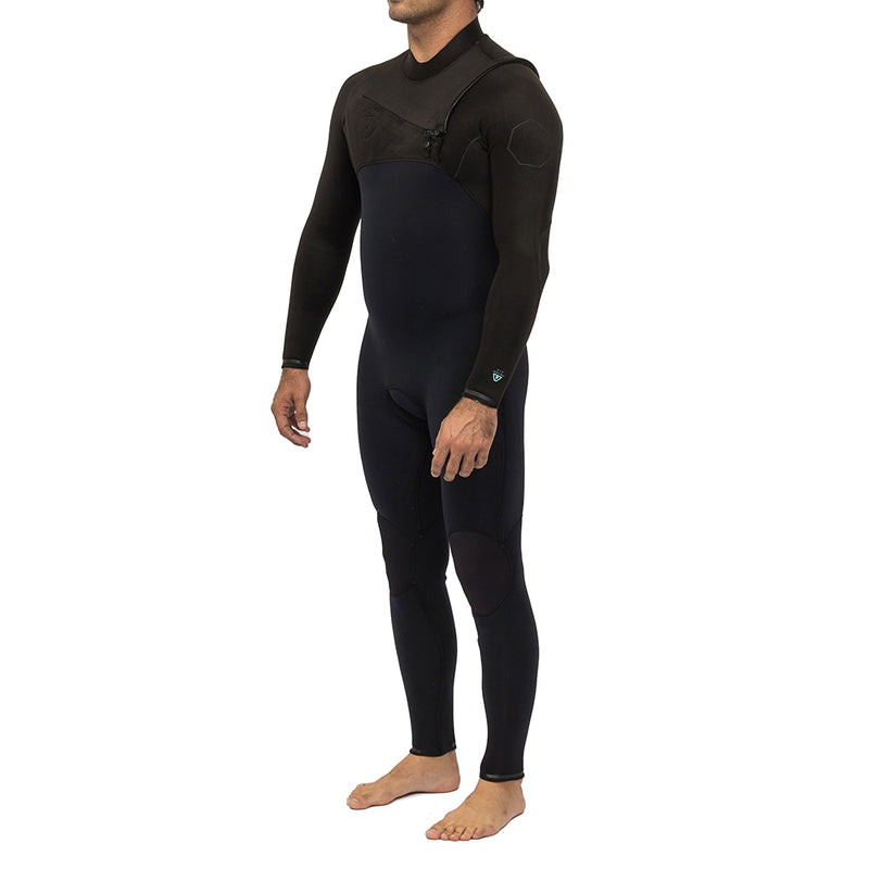 Long John Vissla High Seas II 3-2 Full Chest Zip Preto