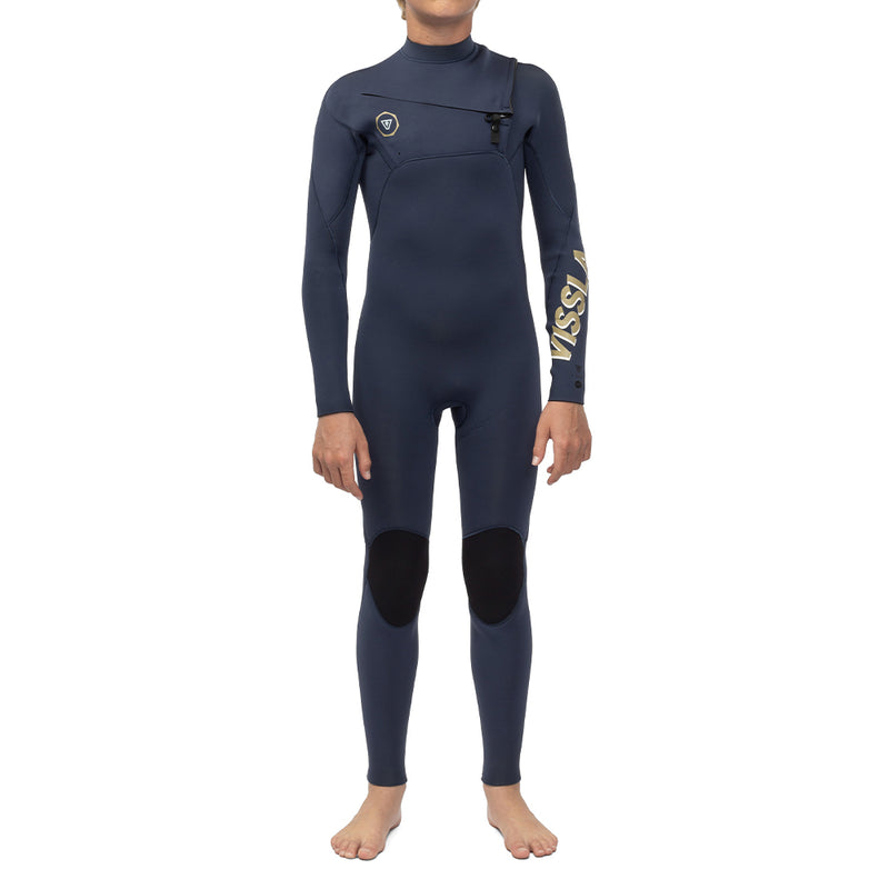 Long John Juvenil Vissla 7 Seas Boys 3-2 Full Chest Zip Marinho
