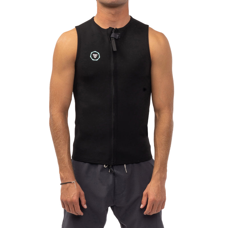 Jaqueta Neoprene Vissla 7 Seas 2MM Front Zip Vest Preto