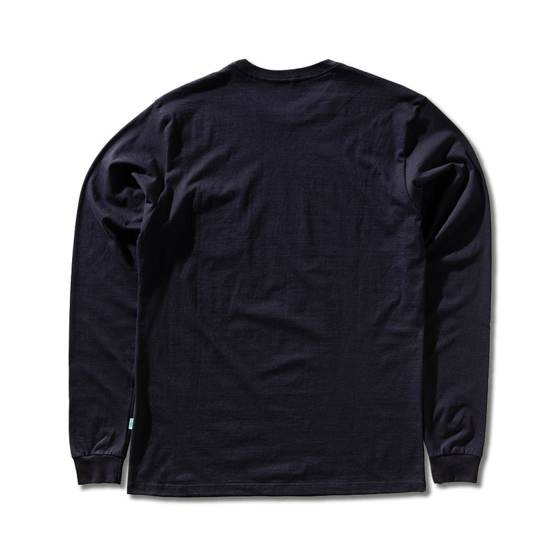 Camiseta Manga Longa Vissla Established Preta