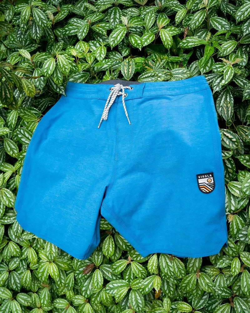 Boardshort Upcycled Coconut Vissla 18,5'' Solid Sets Azul