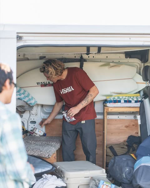 Camiseta Vissla Flow Vermelho