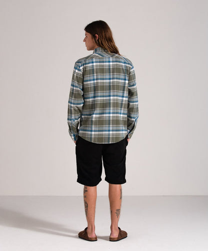 Camisa Flanela Vissla Central Coast Eco Verde