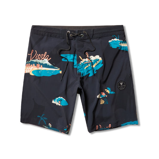 Boardshort Vissla Waikikooks Preto 18.5"