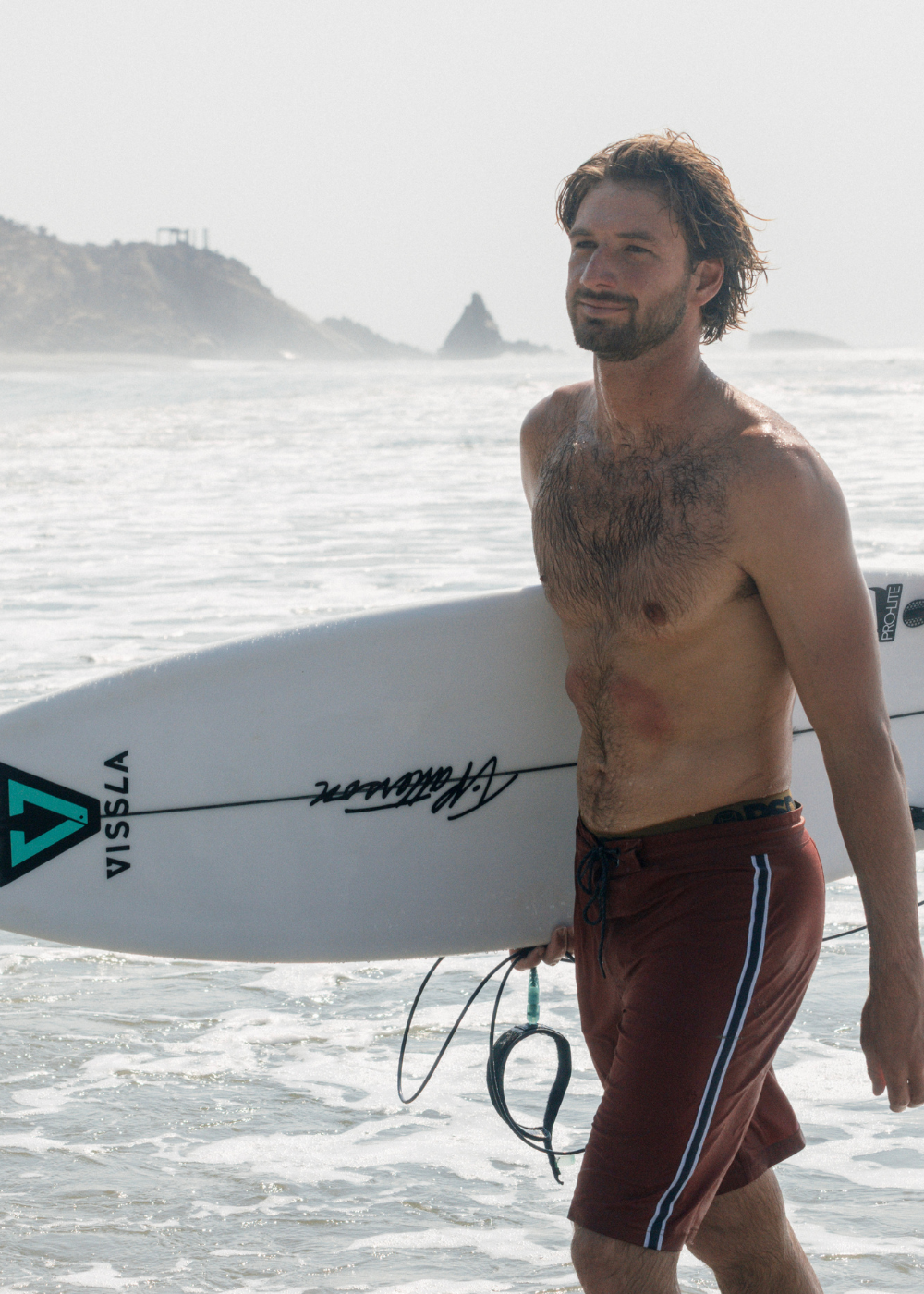 Boardshorts Vissla Long Sets 21" Coconut Red