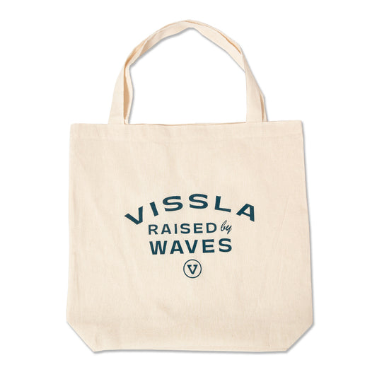Tote Bag Vissla Raised By Waves Off White