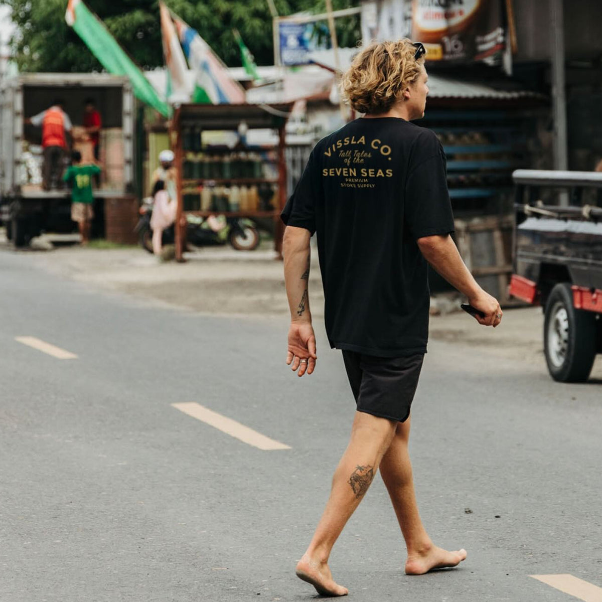 Camiseta Vissla Stoke Preto