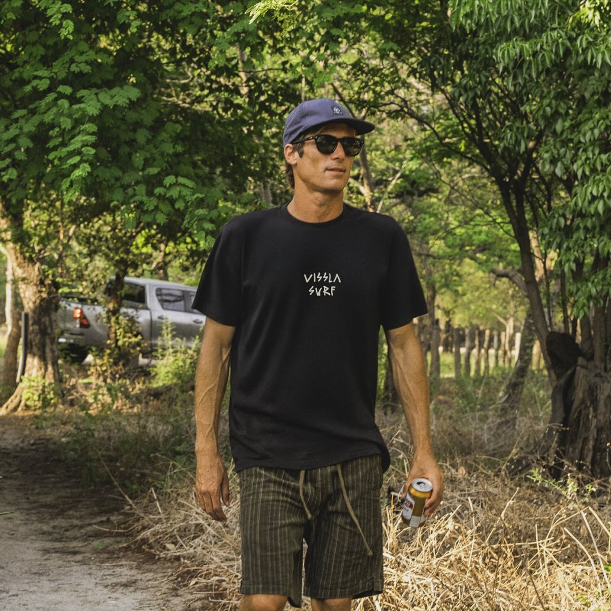 Camiseta Vissla Burnt Up Preto