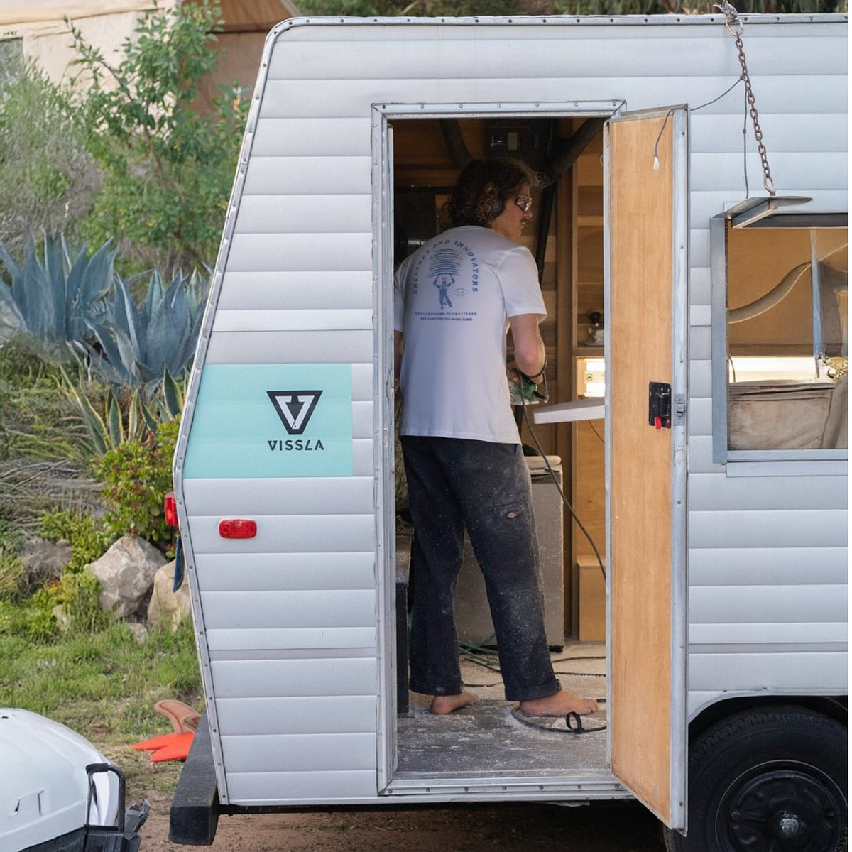 Camiseta Vissla Magic Hands Branco