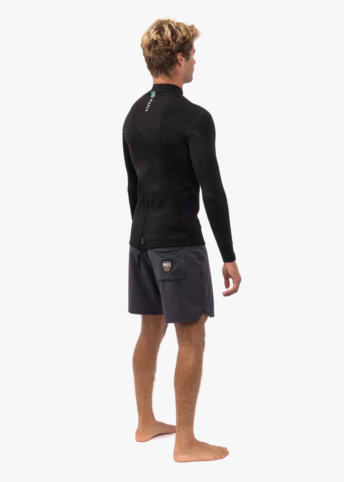 Jaqueta Neoprene Vissla 7 Seas 1mm LS Preto
