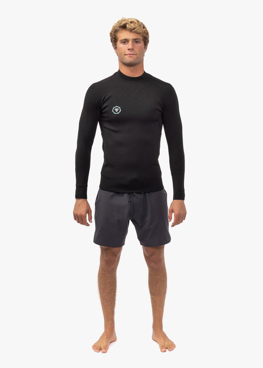 Jaqueta Neoprene Vissla 7 Seas 1mm LS Preto