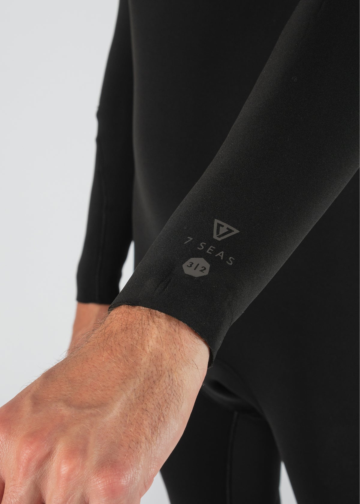 Long John Vissla 7 Seas 3-2 Full Chest Zip Preto