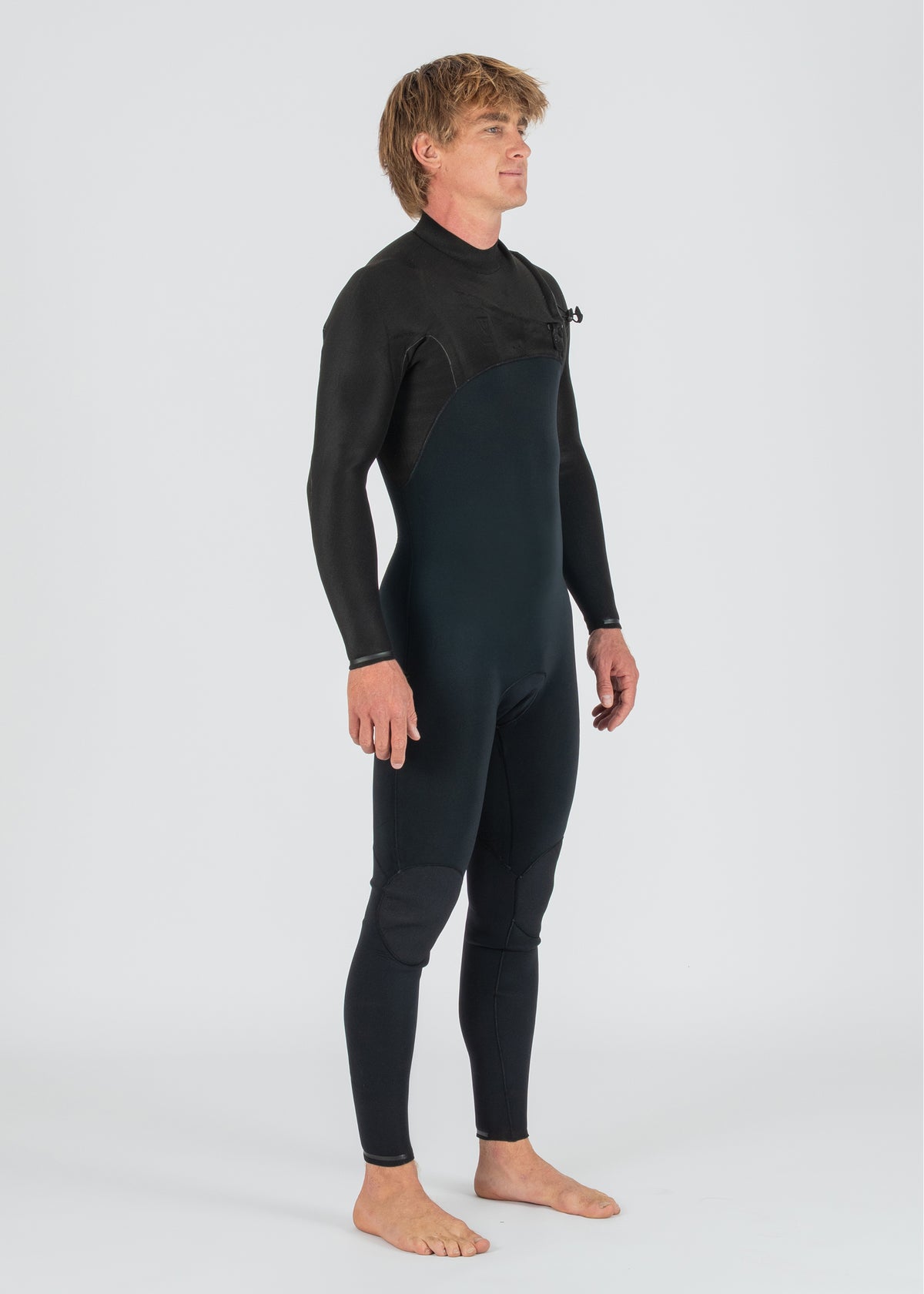 Long John Vissla High Seas II 3-2 Full Chest Zip Preto