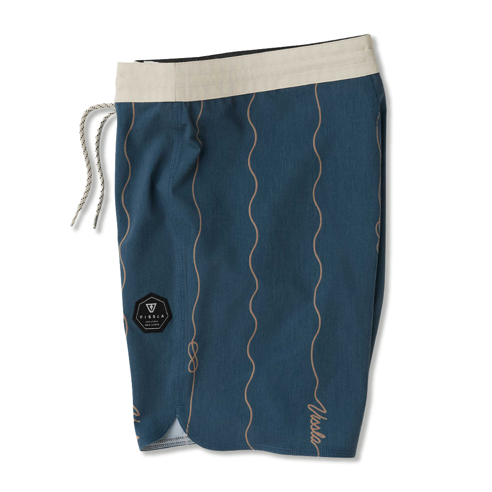 Boardshorts Vissla Roundup 18.5 Coconut Retro Azul