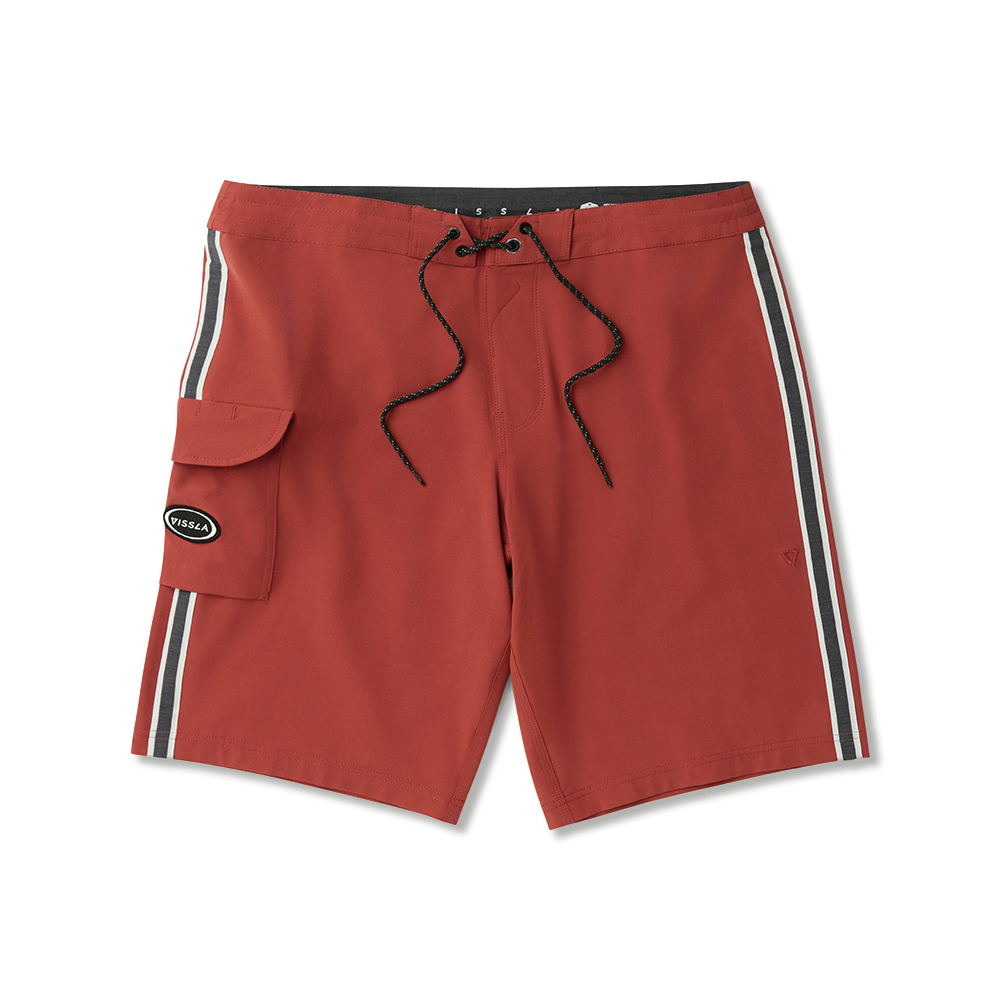 Boardshorts Vissla Long Sets 21" Coconut Red