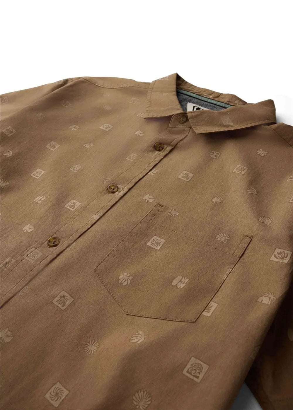 Camisa Importada Vissla Ecology Marks Marrom