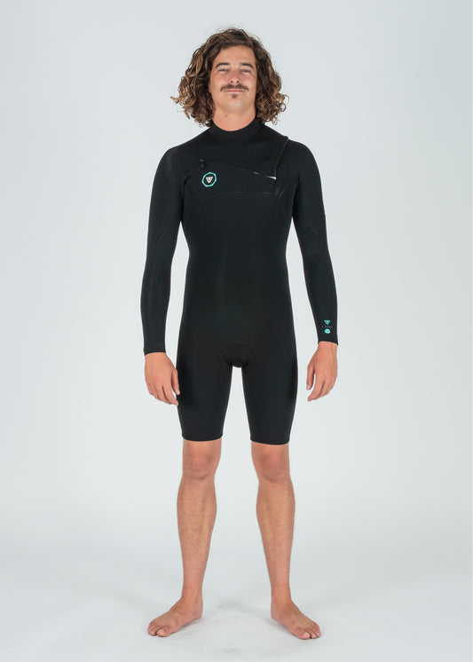 Short John Vissla 7 Seas 2-2 LS Spring Preto