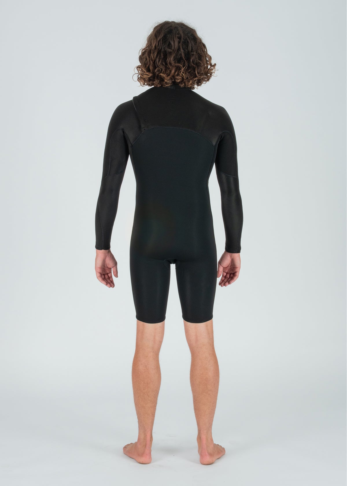 Short John Vissla High Seas II 2-2 LS Spring Preto