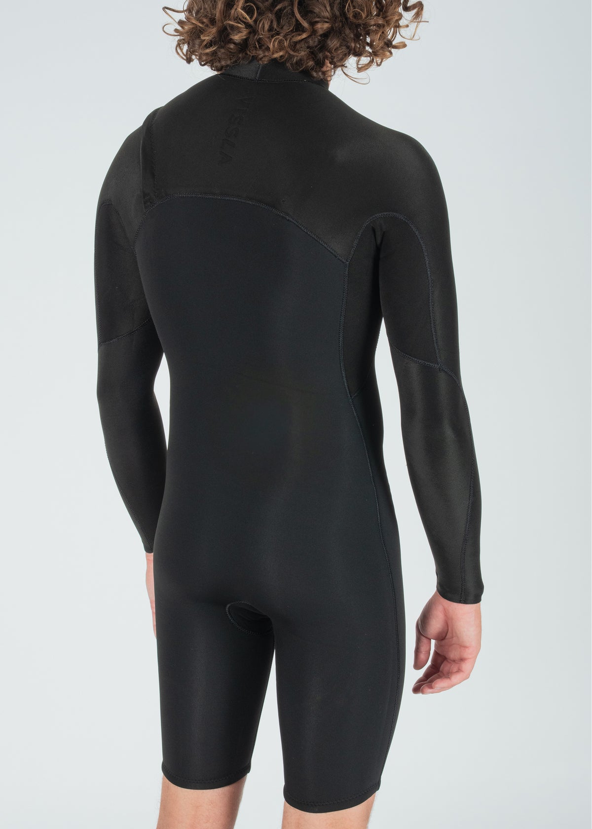 Short John Vissla High Seas II 2-2 LS Spring Preto