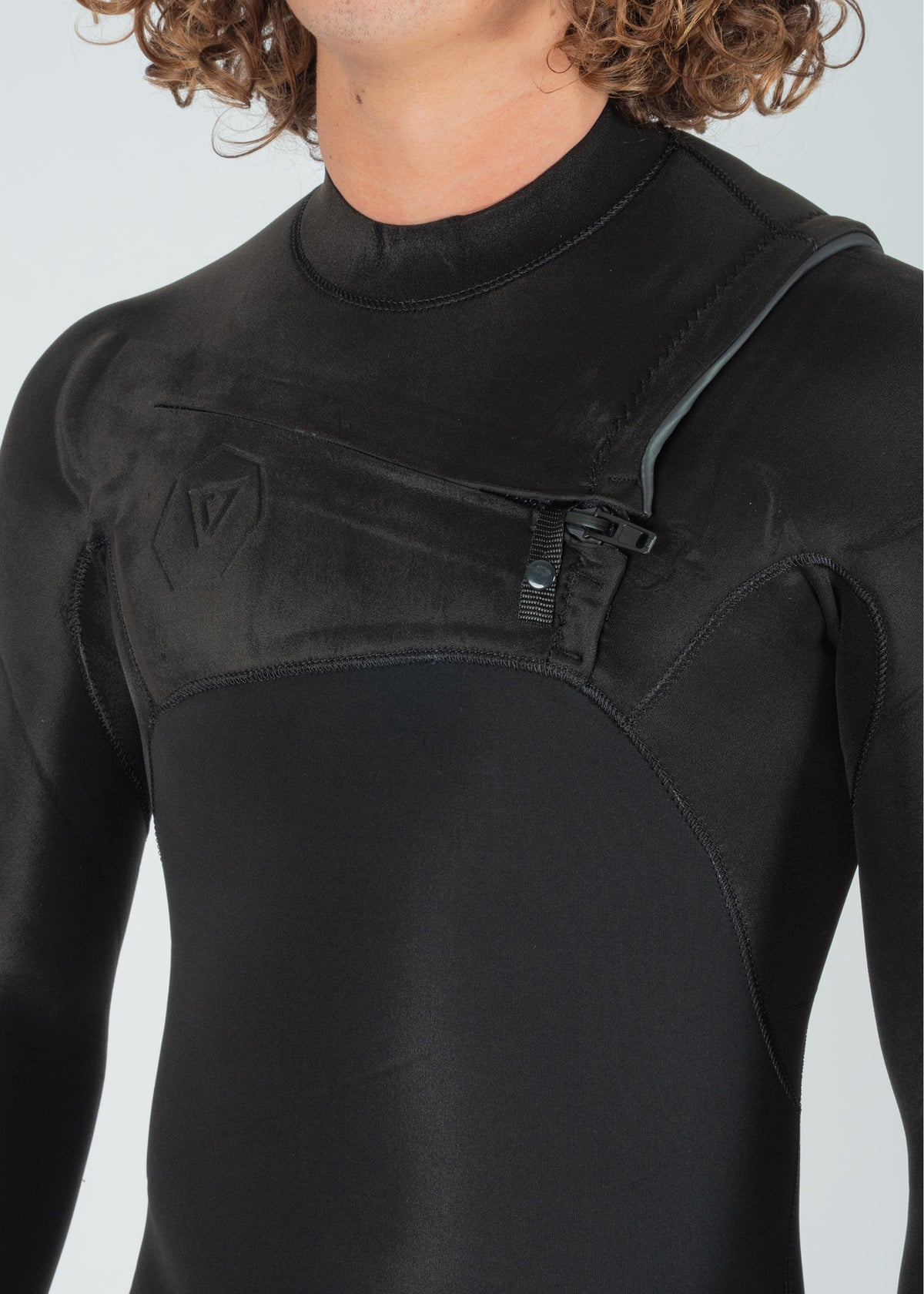 Short John Vissla High Seas II 2-2 LS Spring Preto
