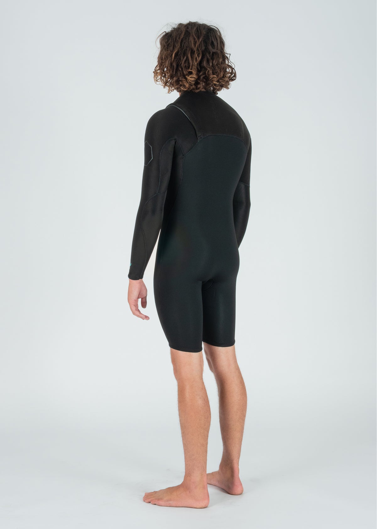 Short John Vissla High Seas II 2-2 LS Spring Preto
