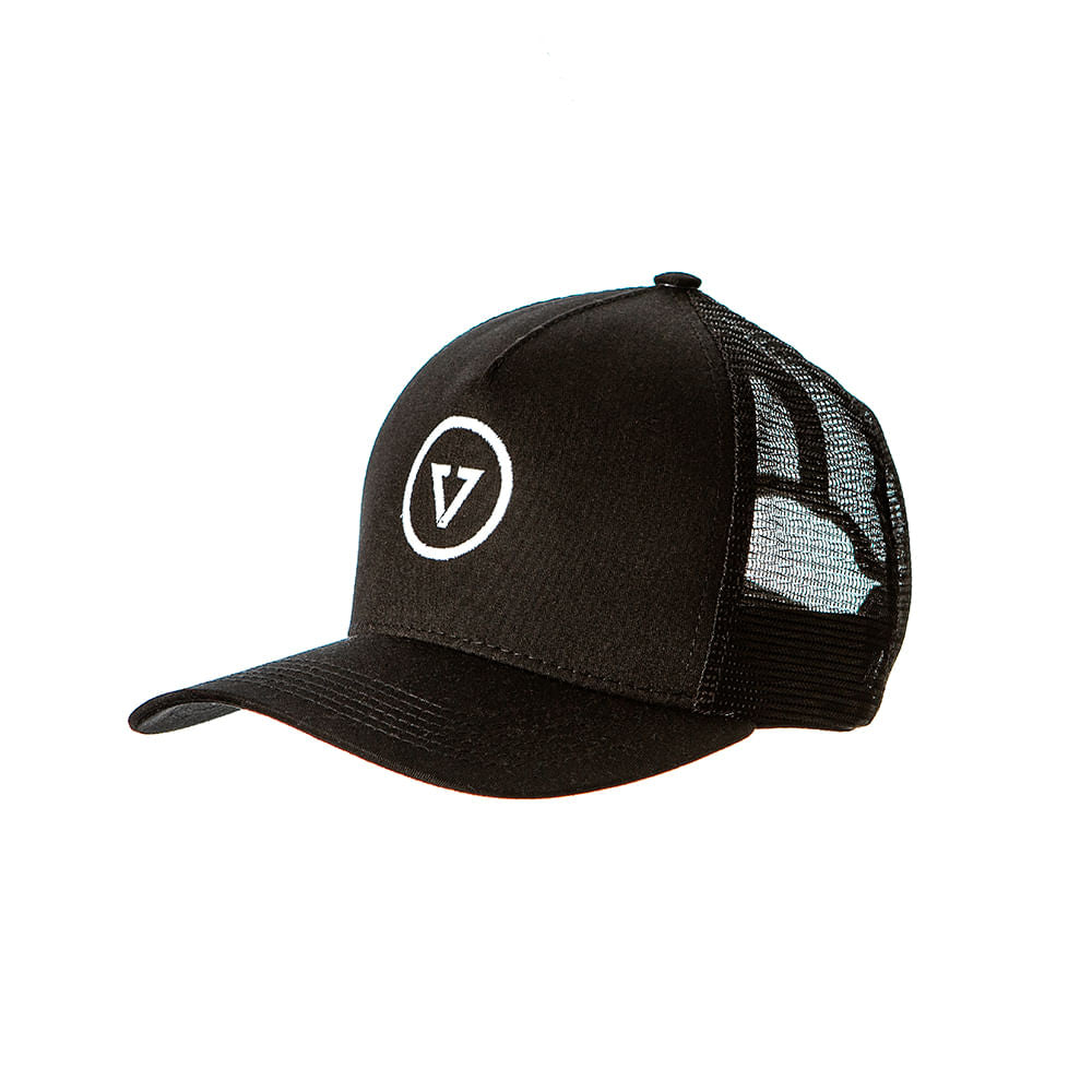 Boné Vissla Trucker Raditude Preto