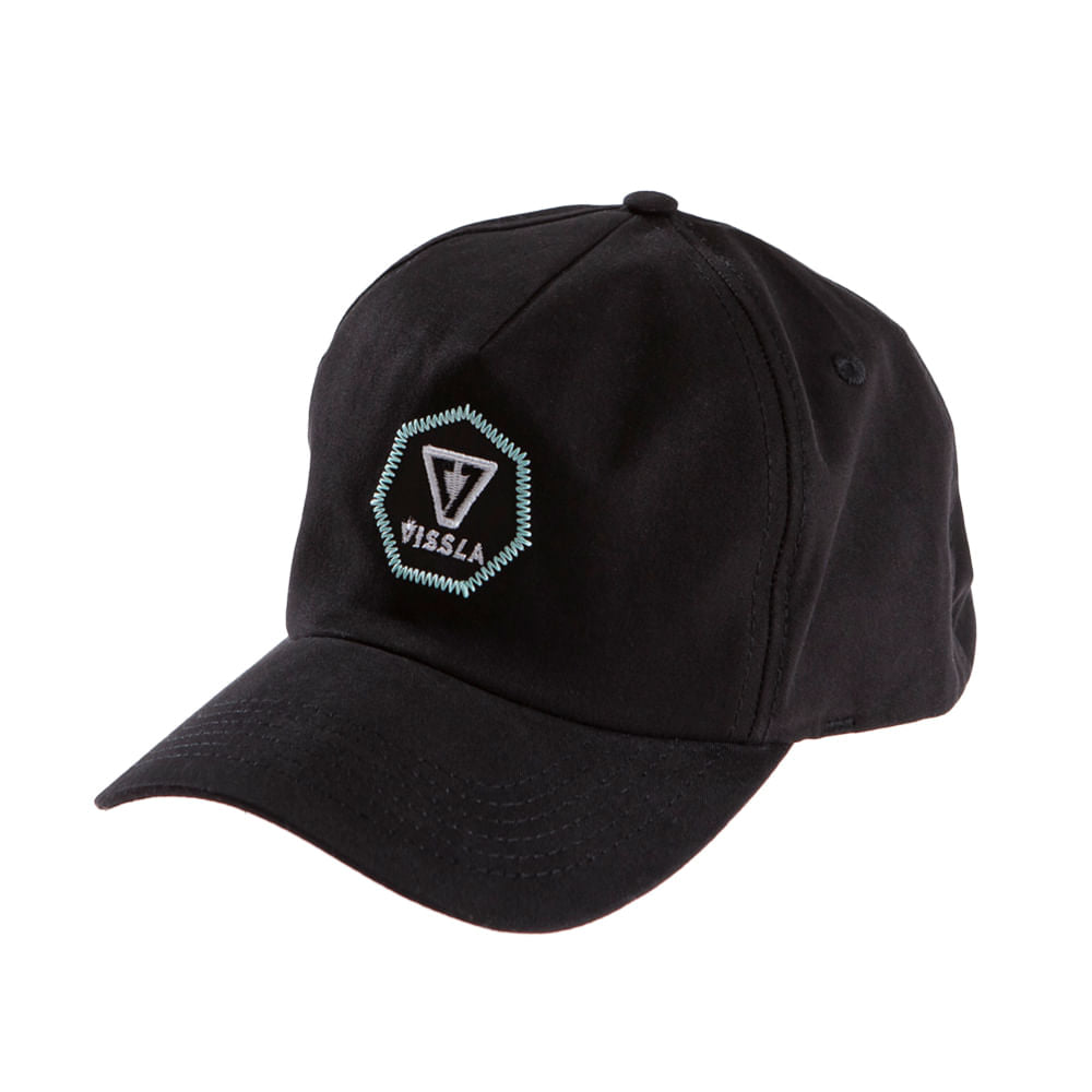 Boné Vissla Snapback Septagon Preto