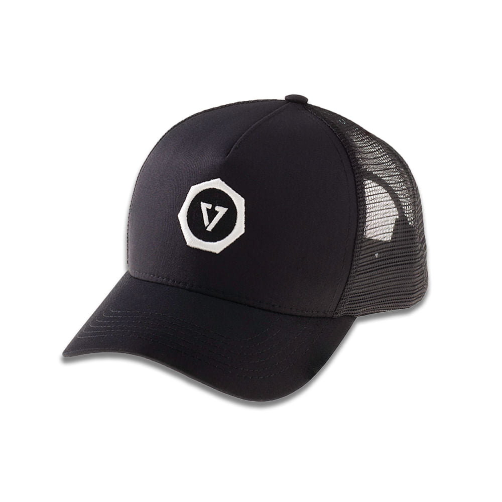 Boné Vissla Raditude Trucker Preto