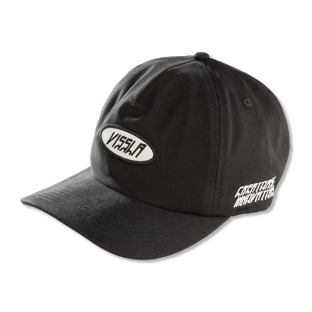 Boné Vissla Woodside Snapback Aba Curva Preto