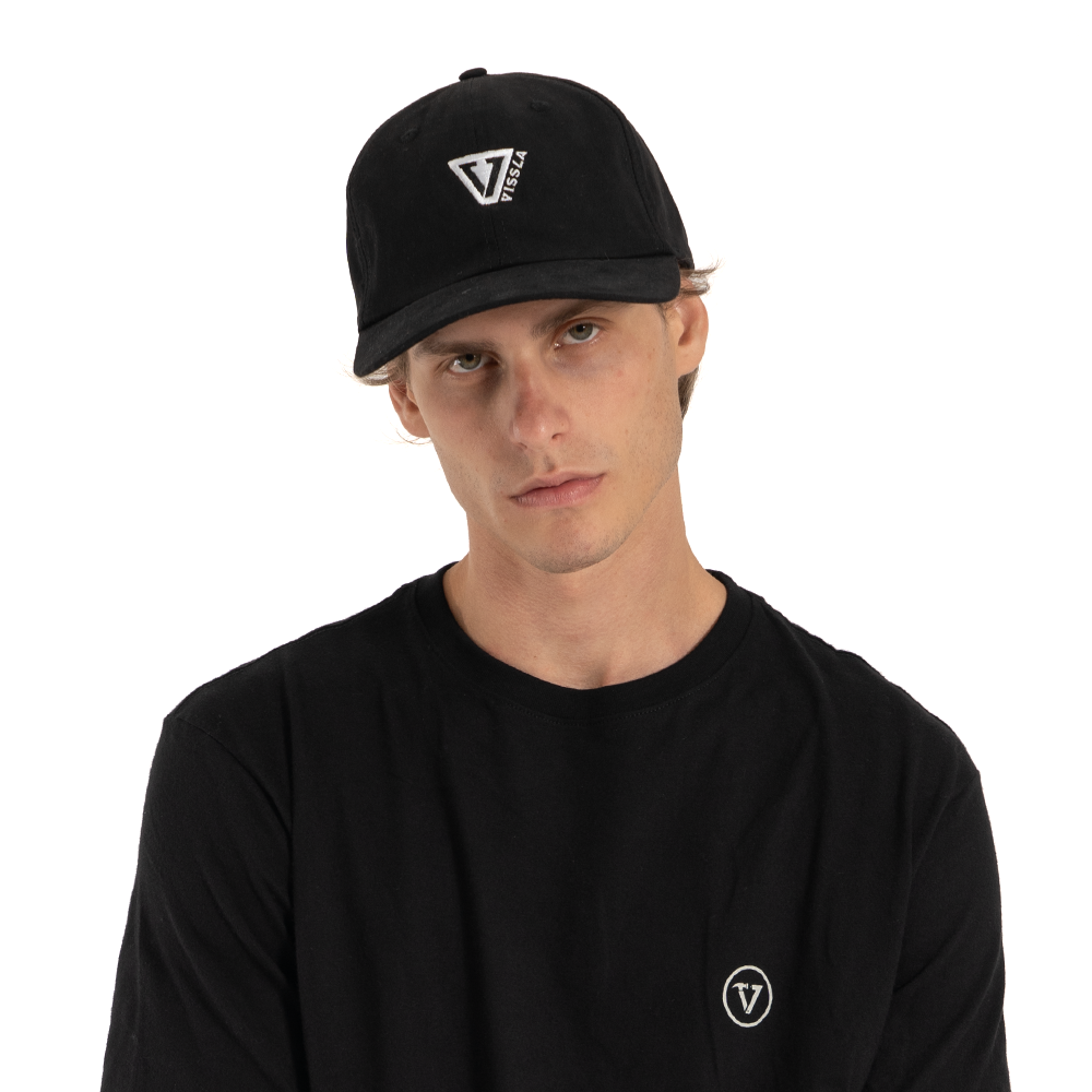 Boné Aba Curva Vissla Ethos Preto Dad Hat