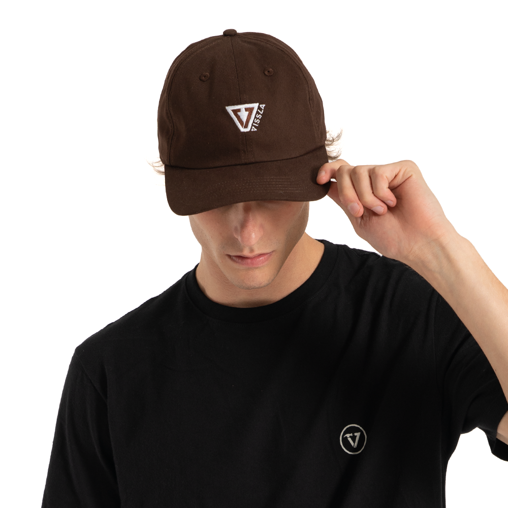 Boné Aba Curva Vissla Ethos Marrom Dad Hat