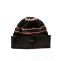 Thumbnail for Gorro Vissla Stripes Preto em Tricô Jacquard Listrado