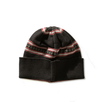 Thumbnail for Gorro Vissla Stripes Preto em Tricô Jacquard Listrado