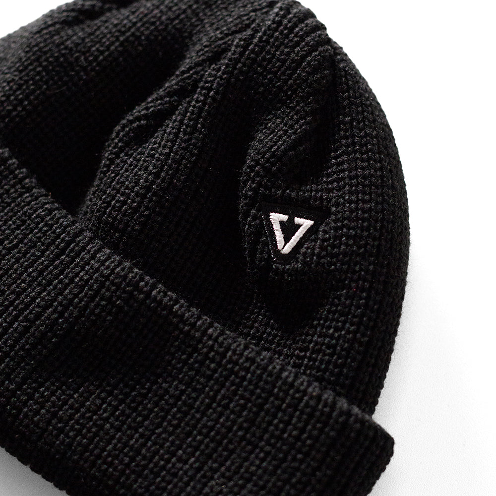 Gorro Vissla Creators Preto em Tricô Jacquard